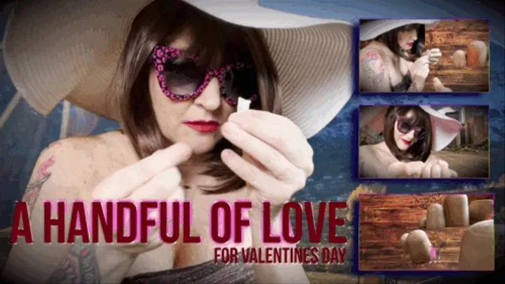 Handful of Love for Valentines Day- giantess- giantess sfx- shrinking-tiny shrunken woman-giantess talking to tiny woman in hand