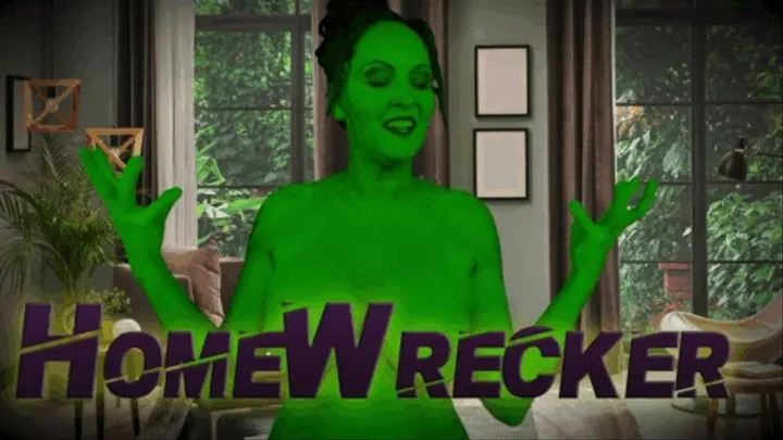 HomeWrecker- a She Hulk clip brought to you by Buddah's Playground- super heroine-home wrecker- growth- transformation- she hulk stomp
