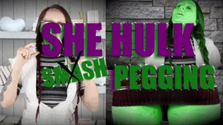 She Hulk Pegging- Super- Cosplay- Pegging- Transformation- Giantess- SFX- VFX- Sci Fi- Clothes Ripping