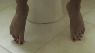 At The Toilet Feet