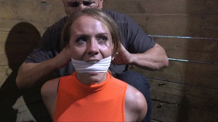 2209MADALYNN-Farm Girl tied up and gagged in the barn