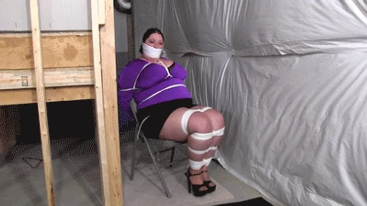 2406JOY-BBW MILF Bound and gagged in a basement