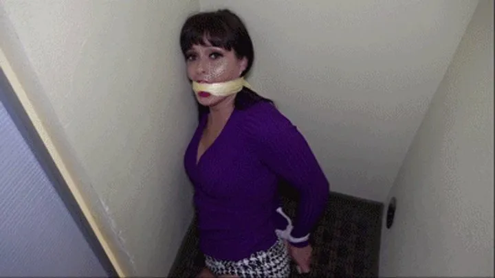 2303LILMIZZ-Tied up gagged and stashed in the closet