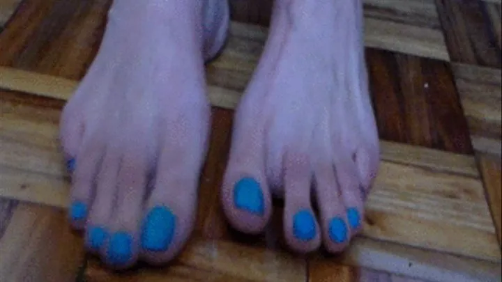 Gabby's Sexy Long Blue toes