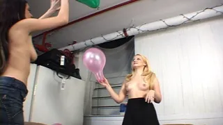 Ariel and Tina play with Balloons Clip 1 1.2MBS