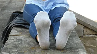 Paula's socks and bare feet 2