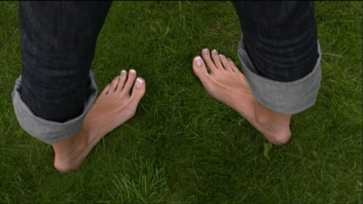 Feet on the grass