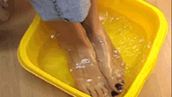 Kamila's wet feet