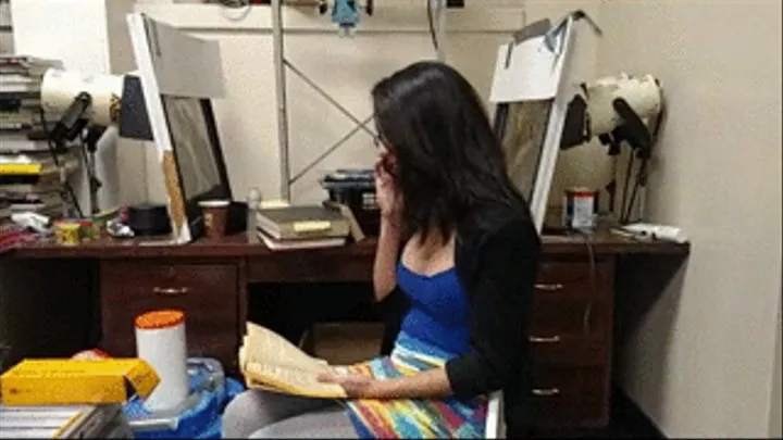 simone caught in her office