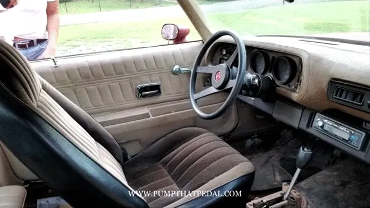 Jane Revving the 1977 Camaro Z28, "Lenny Caught Staring" - Custom 1125