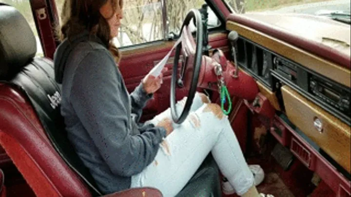 Jane Domino Cold Old Start in the Jeep in Adidas Sneakers - Custom 951