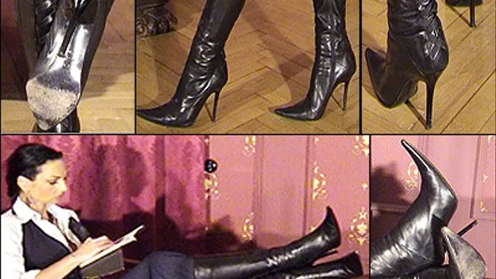 Posing in Leather Boots - Part 1