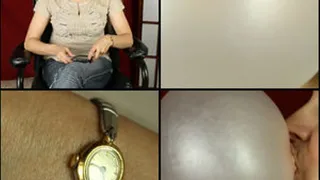 Sugar Step-Momma Blowing Bubbles with Silver & Gold Watch