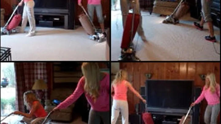 Brooke & Gem Vacuuming with Kirby Vacuums