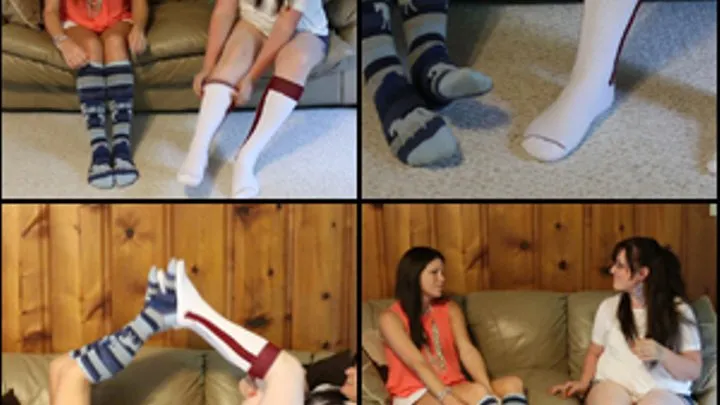 Elizabeth & Jane Kennedy in Knee High Socks