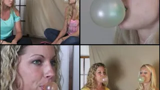 Brooke & Gem Blowing Bubbles