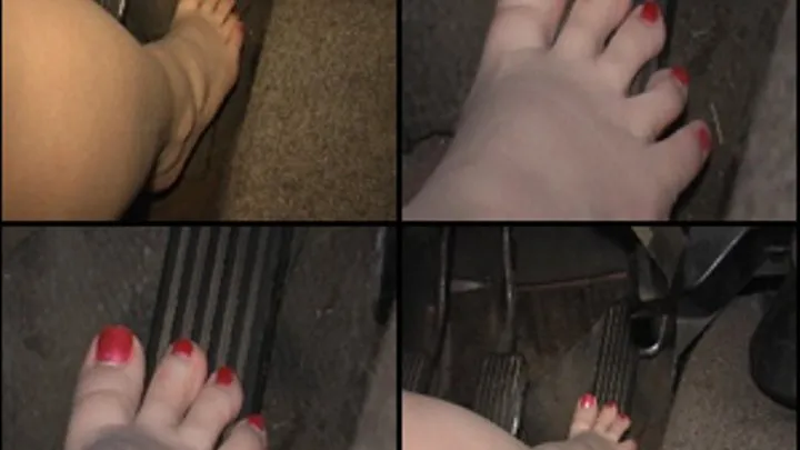 Shaliney Cranking Barefoot w/ Red Nails