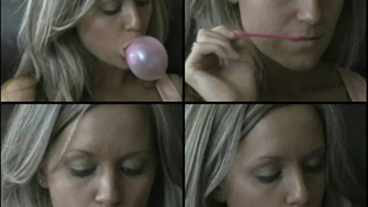 Reese Chewing Gum & Blowing Bubbles