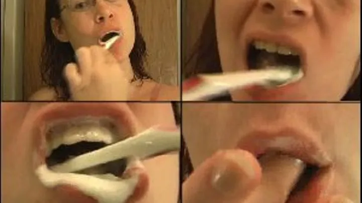 Scarlet Brushing her Teeth