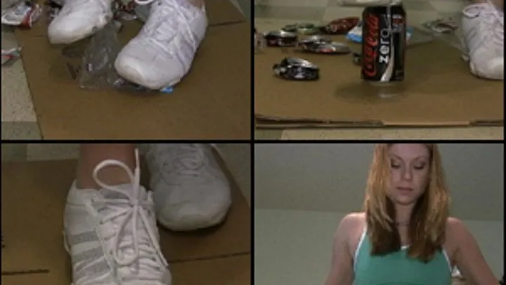 Princess Crushing Bottles & Cans in Sneakers