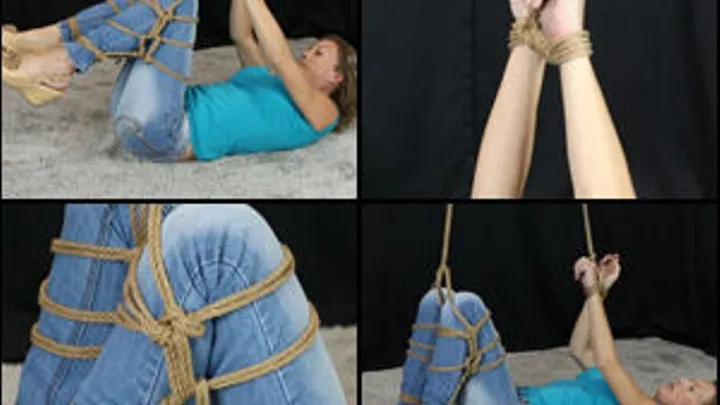 Laney Tied up in Jeans & Wedge Heels