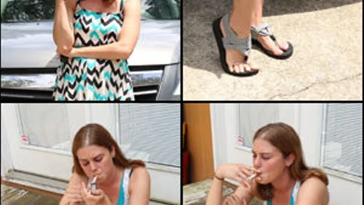 Kristen Smoking 2 Cigarettes in 2 Outfits #2