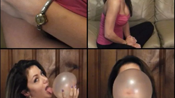 Kimberly Heart Blowing Bubbles with Gold Watch