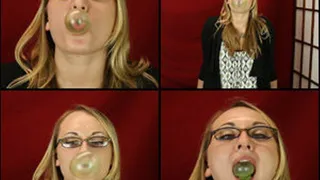 Kamilla Blowing Green Bubbles