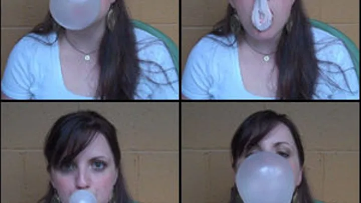 Jane Kennedy Blowing Bubbles while Its Raining