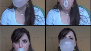 Jane Kennedy Blowing Bubbles while Its Raining