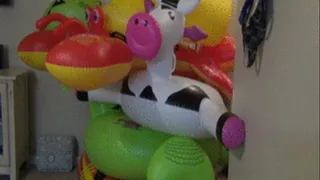 INFLATABLES - Playing and popping with smoking