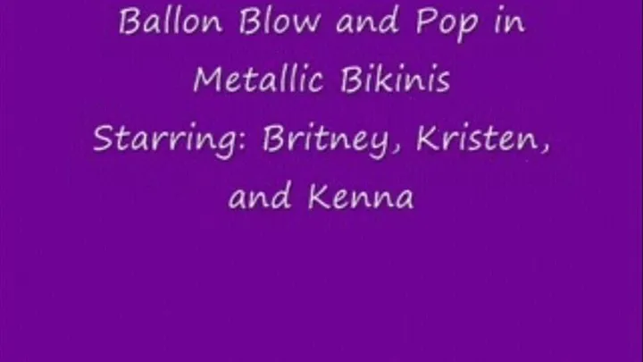 BALLOONS - Blowing and Popping in Metallic Bikinis