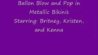 BALLOONS - Blowing and Popping in Metallic Bikinis