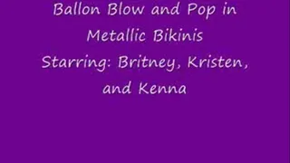 BALLOONS - Blowing and Popping in Metallic Bikinis SMALL