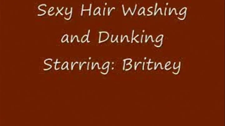 HAIR WASHING/DUNKING - Sexy Solo Hair Wash SMALL