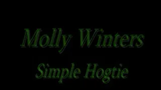 Molly Winters cross legged hogtied