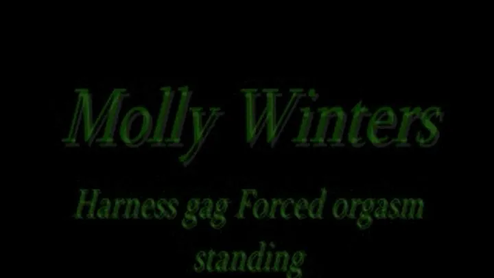 Molly Winters white thigh highs harness gag orgams