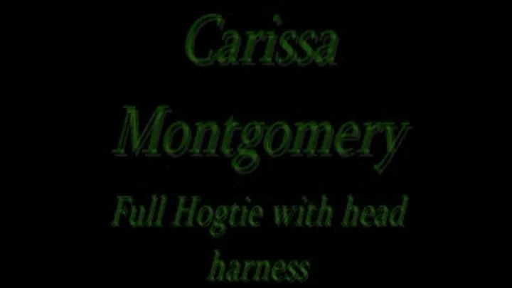 Carissa Montgomer full hogtie