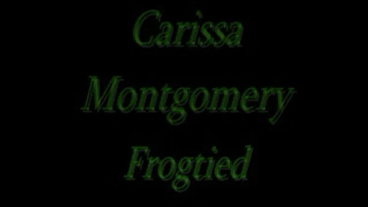 Carissa Montgomery Frogtied