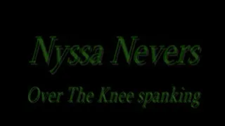 Over the knee spanking of Nyssa Nevers