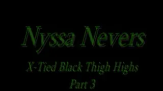 Nyssa Nevers X-tied in black thigh highs part 3