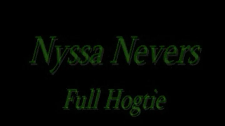 Nyssa Nevers full hogtie