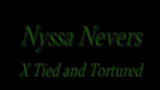 Nyssa Nevers stretched out on the floor and spread eagle and totured(higher quality)