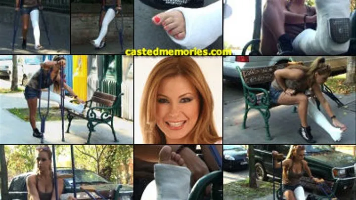 Dorothy LLWC Public Crutching Getting a Load Off Casted Toe Show