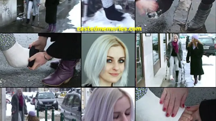 Vanessa LLC Snow Toes Crutching & Extreme Footplay w/without Cast Sock