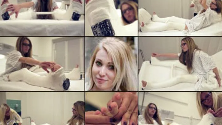 Jade Double LLWC with Spreader Bar Hospital Casted Foot Massage -- How not to Handle a Bear...