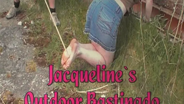 Jacqueline`s Outdoor Bastinado part 1/2