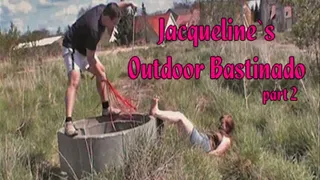 Jacqueline`s Outdoor Bastinado part 2/2