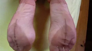 Cuming on her rht nylon soles