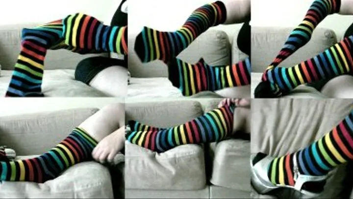 Stripy Knee Socks! * *